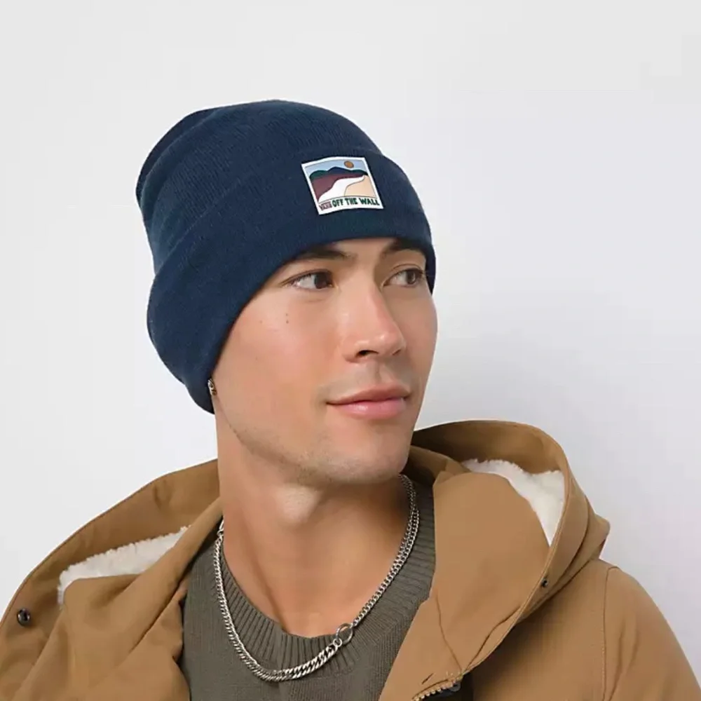 VANS MTE Cuff Beanie Men’s Blue Knit Hat One Size VN0A3HJ9LKZ - Picture 1 of 4